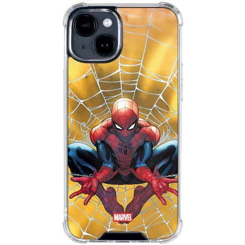 Marvel Spiderman Web Shooting iPhone 15 Clear Case